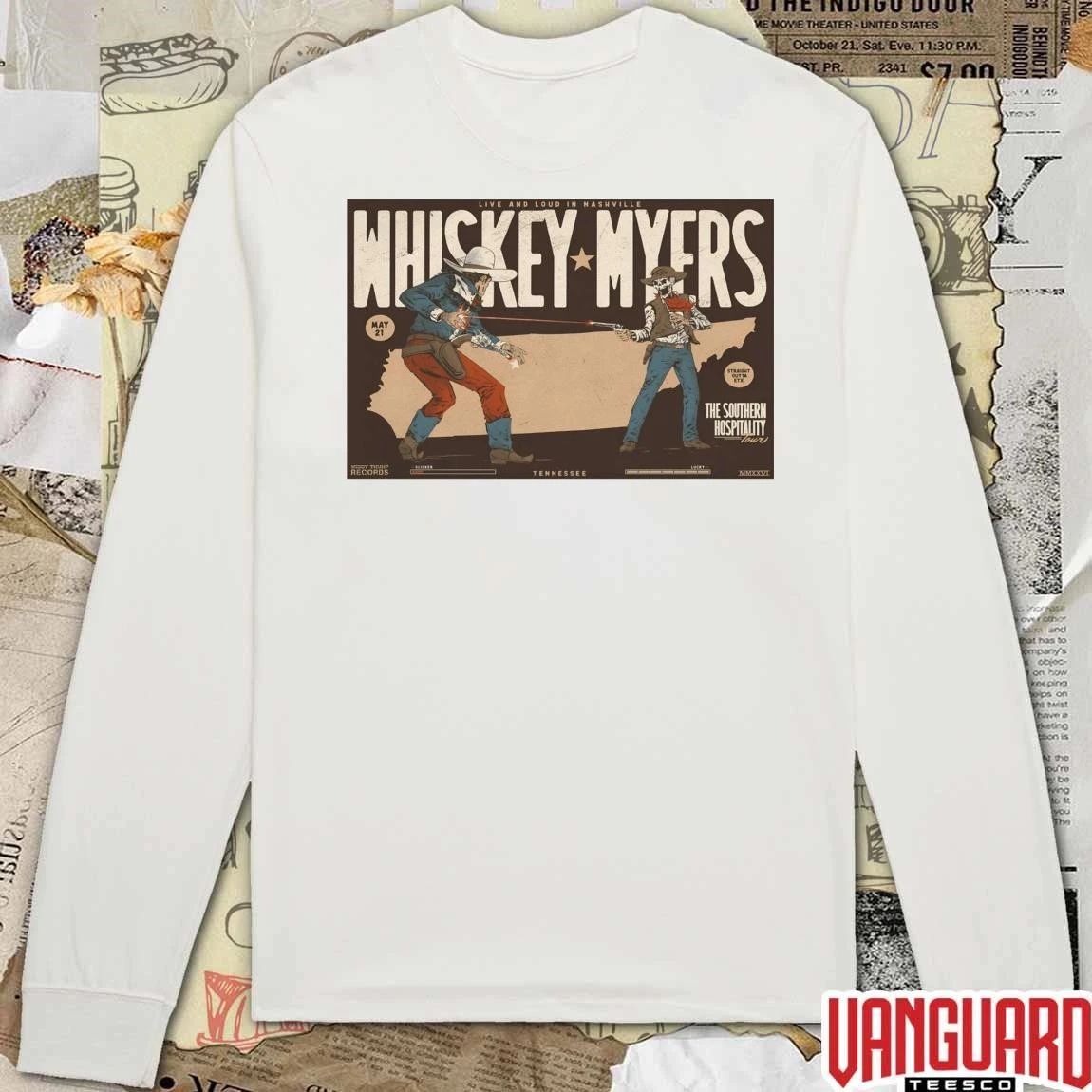 Whiskey Myers The Southern Hospitality Tour May 21 2026 Nashville TN Poster t-shirt