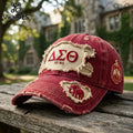Delta Sigma Theta Sorority Distressed Crimson Baseball Cap