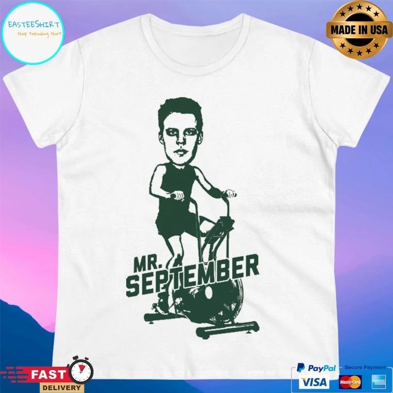 Mr September Riding A Stationary Bike T-shirt
