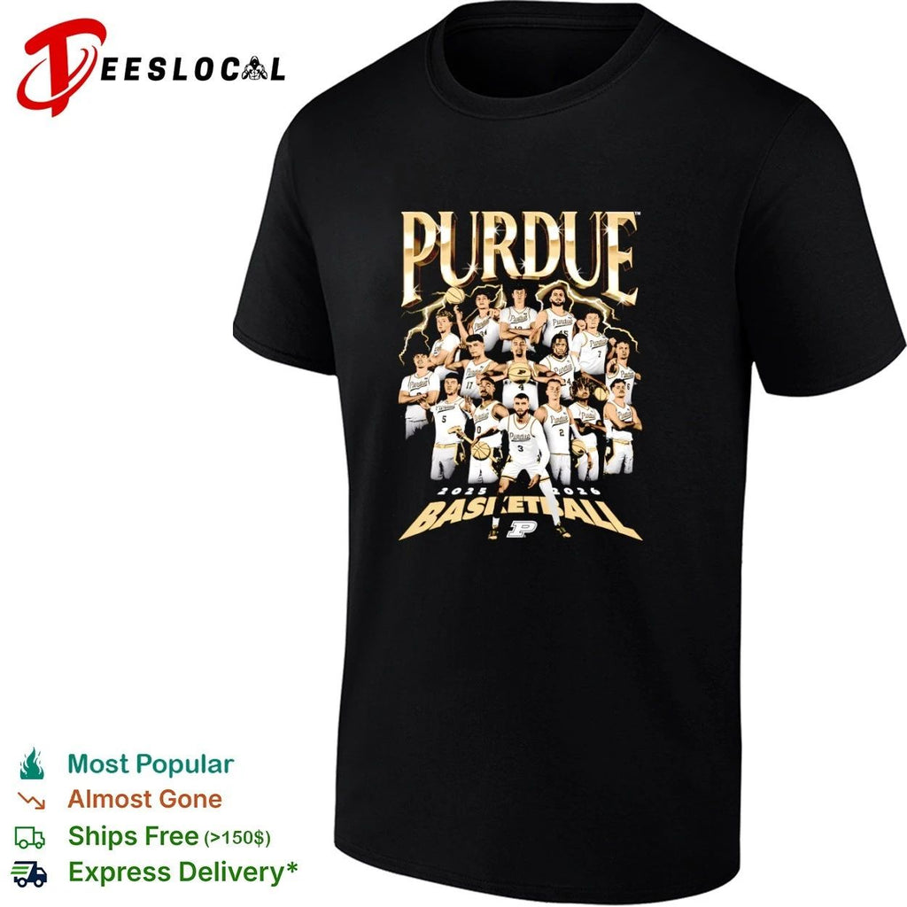 Purdue 2025 2026 Basketball Team T-shirt