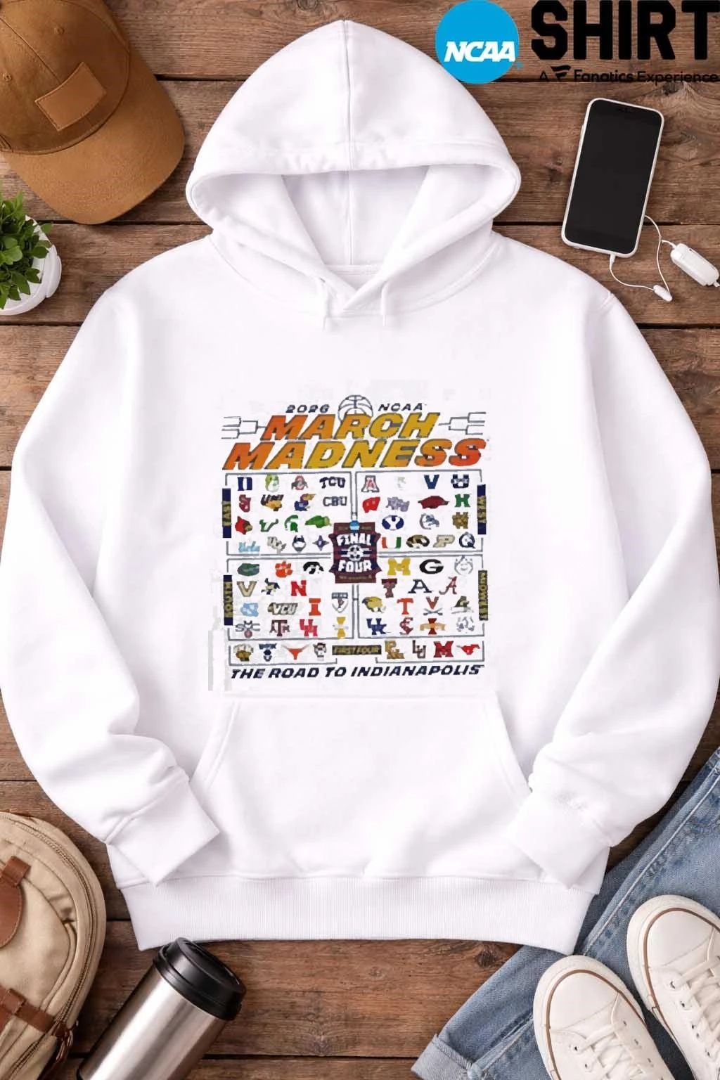2026 NCAA March Madness Road To Indianapolis Tournament Bracket Shirt