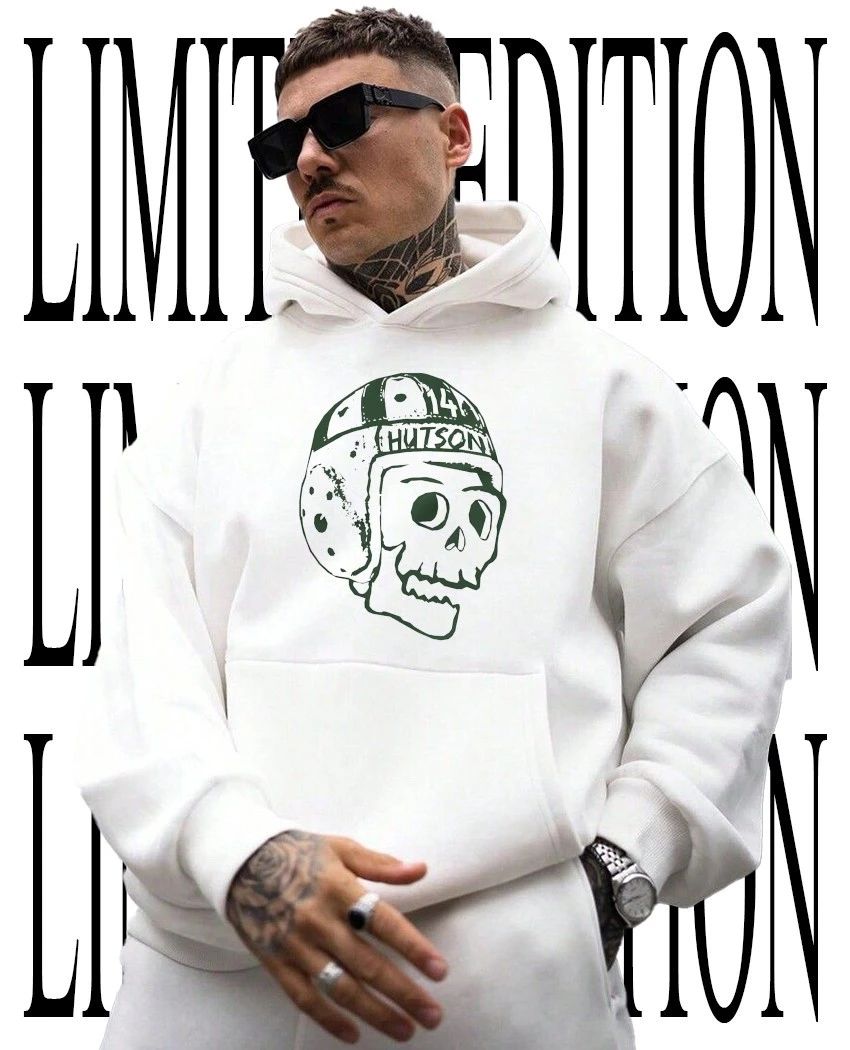 Leather Helmet Hutson Skull shirt