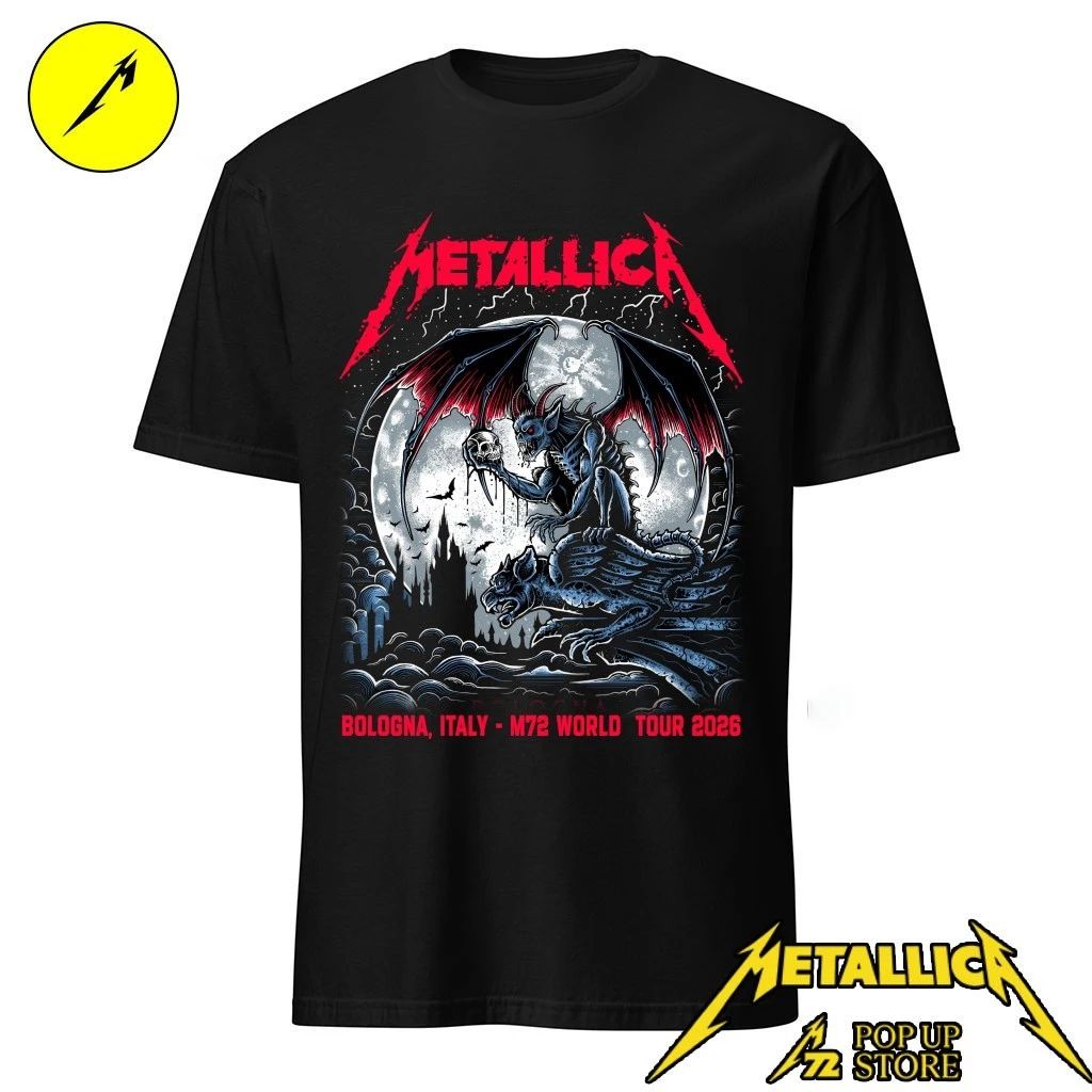Metallica Bologna 2026 Limited Edition T-Shirt – Maglia Rock Pop-Up Store