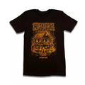 Metallica Low Man’s Lyric Poster Art T-Shirt – ReLoad Burning House Graphic Tee – Black Cotton Rock Merchandise