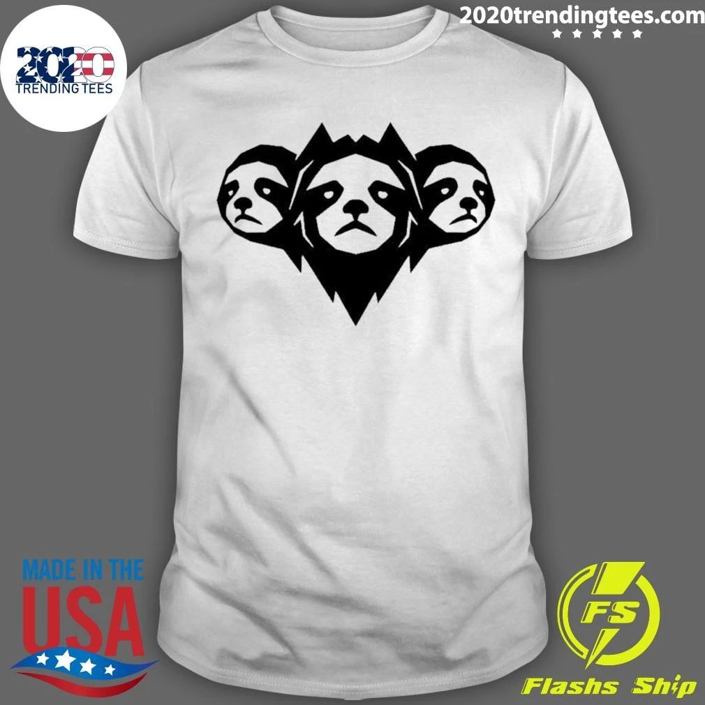 Cyber Sloth Geometric Animal Minimalist Shirt