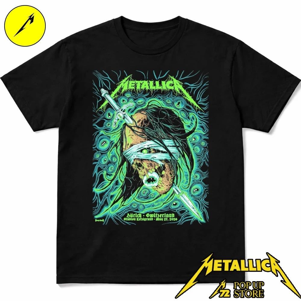 Metallica at Stadion Letzigrund in Zürich, Switzerland, on May 27, 2026 Shirt
