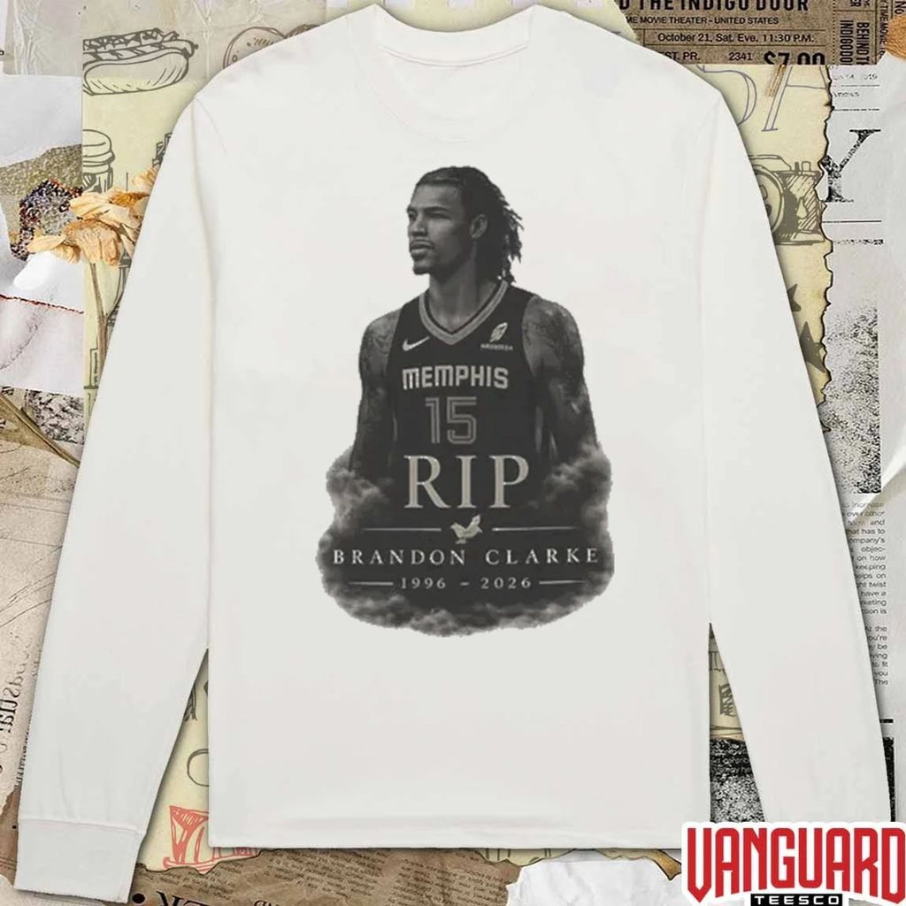 Brandon Clarke RIP Memorial Basketball 1996 – 2026 t-shirt