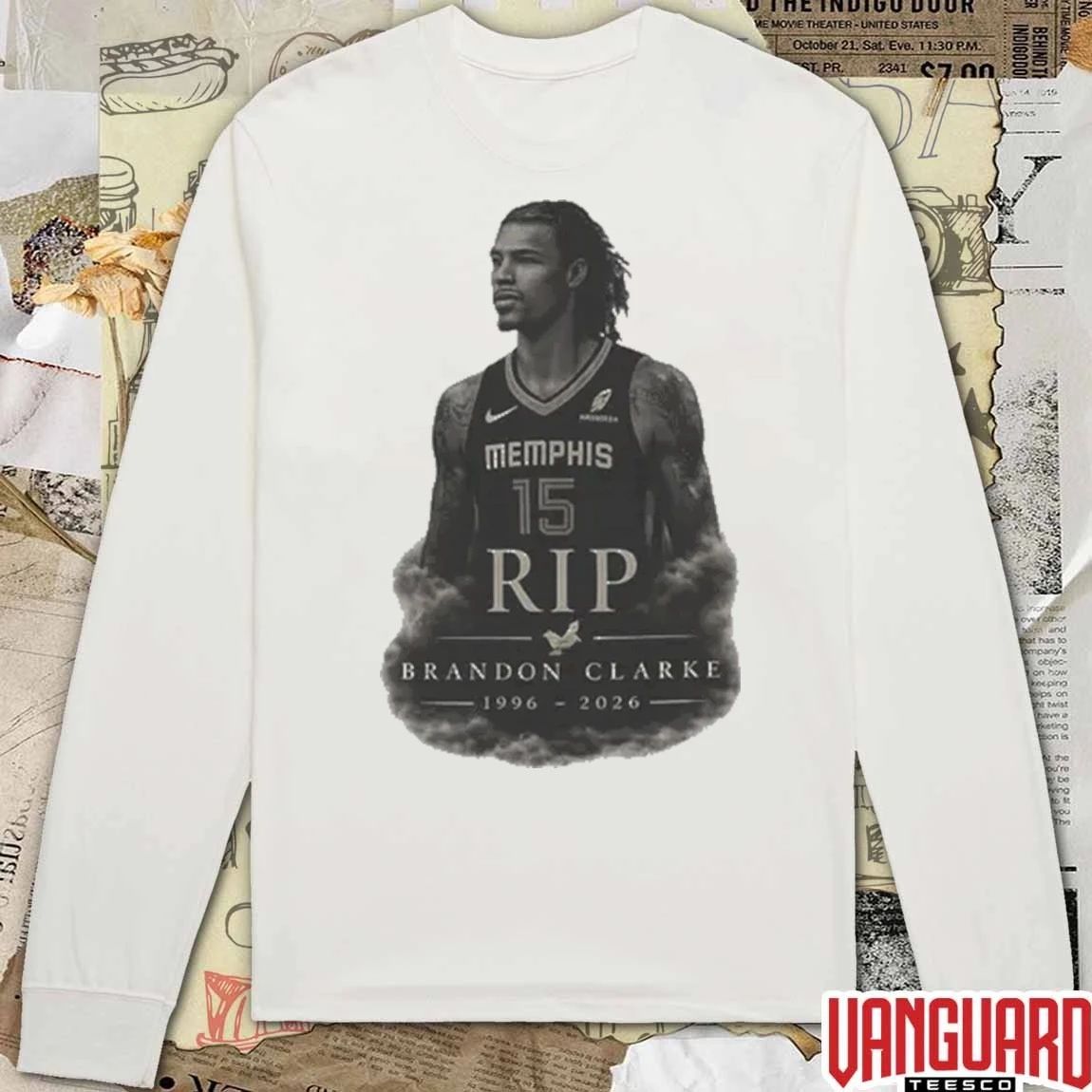 Brandon Clarke RIP Memorial Basketball 1996 – 2026 t-shirt