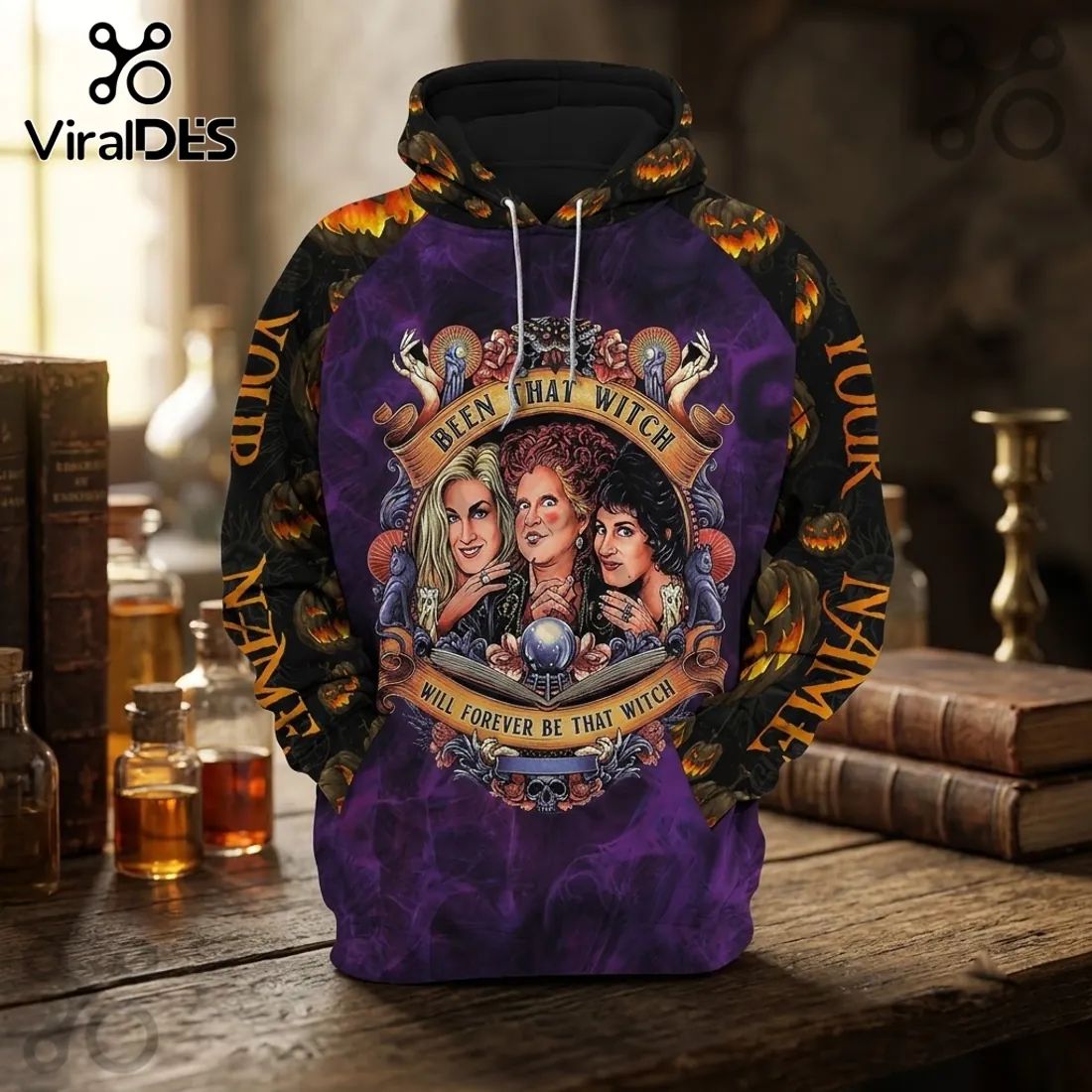 Hocus Pocus Sanderson Sisters Purple Halloween Hoodie