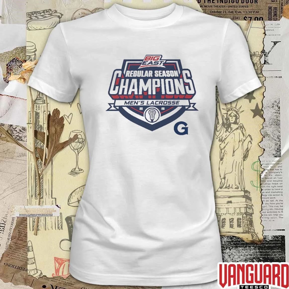 Georgetown Men’s Lacrosse Big East Conference Regular Season Champions NCAA 2026 t-shirt