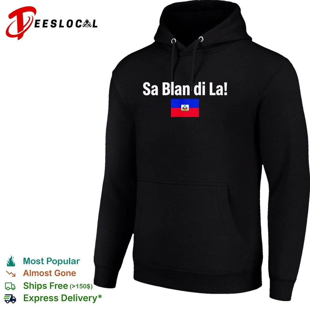 Sa Blan Di La Haiti Flag Haitian Caribbean T-shirt