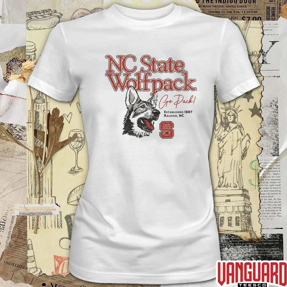 NC State Wolfpack Go Pack Raleigh NC Distressed Wolfpack t-shirt