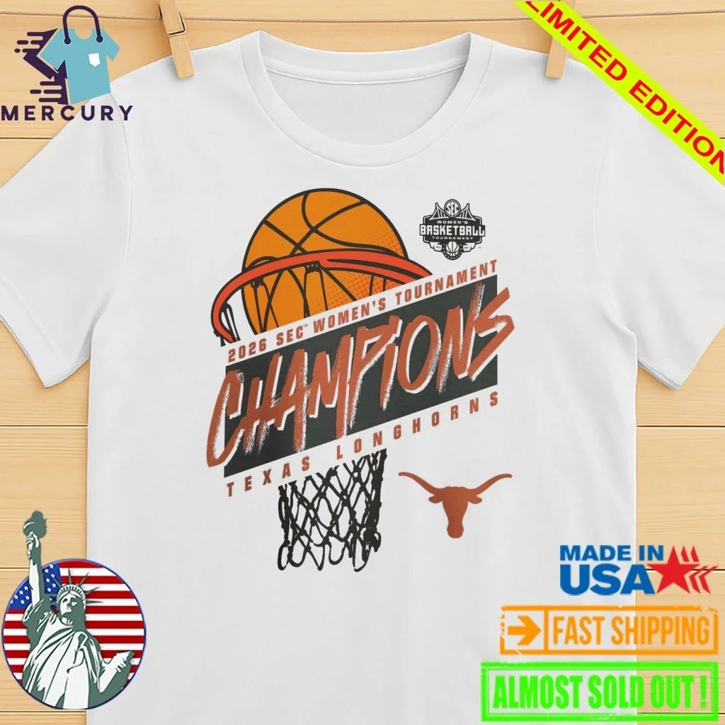 Texas Longhorns 2026 SEC Women’s Basketball Tournament Champions Logo Shirt