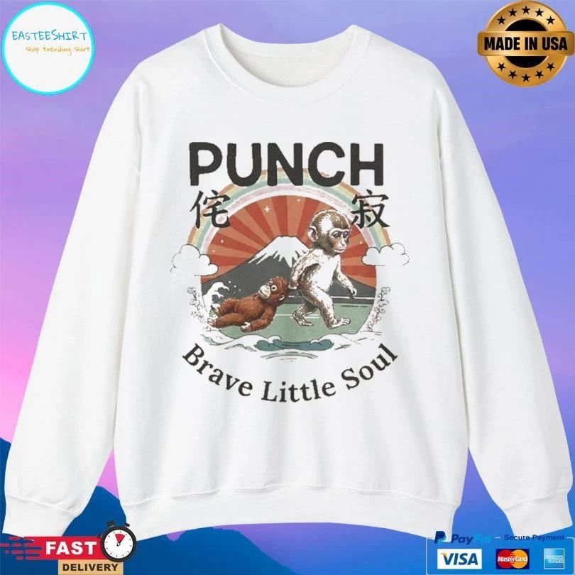 Baby Monkey Punch Brave Little Soul Japanese T-shirts