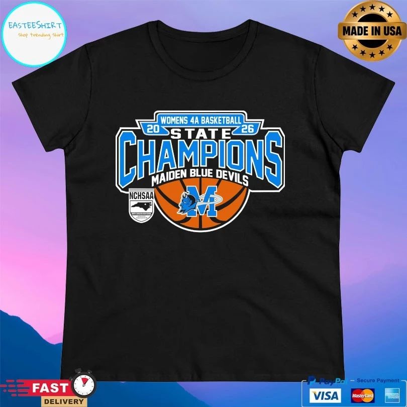 NCHSAA Women’s 4a Basketball State Champions Maiden Blue Devils T-shirts