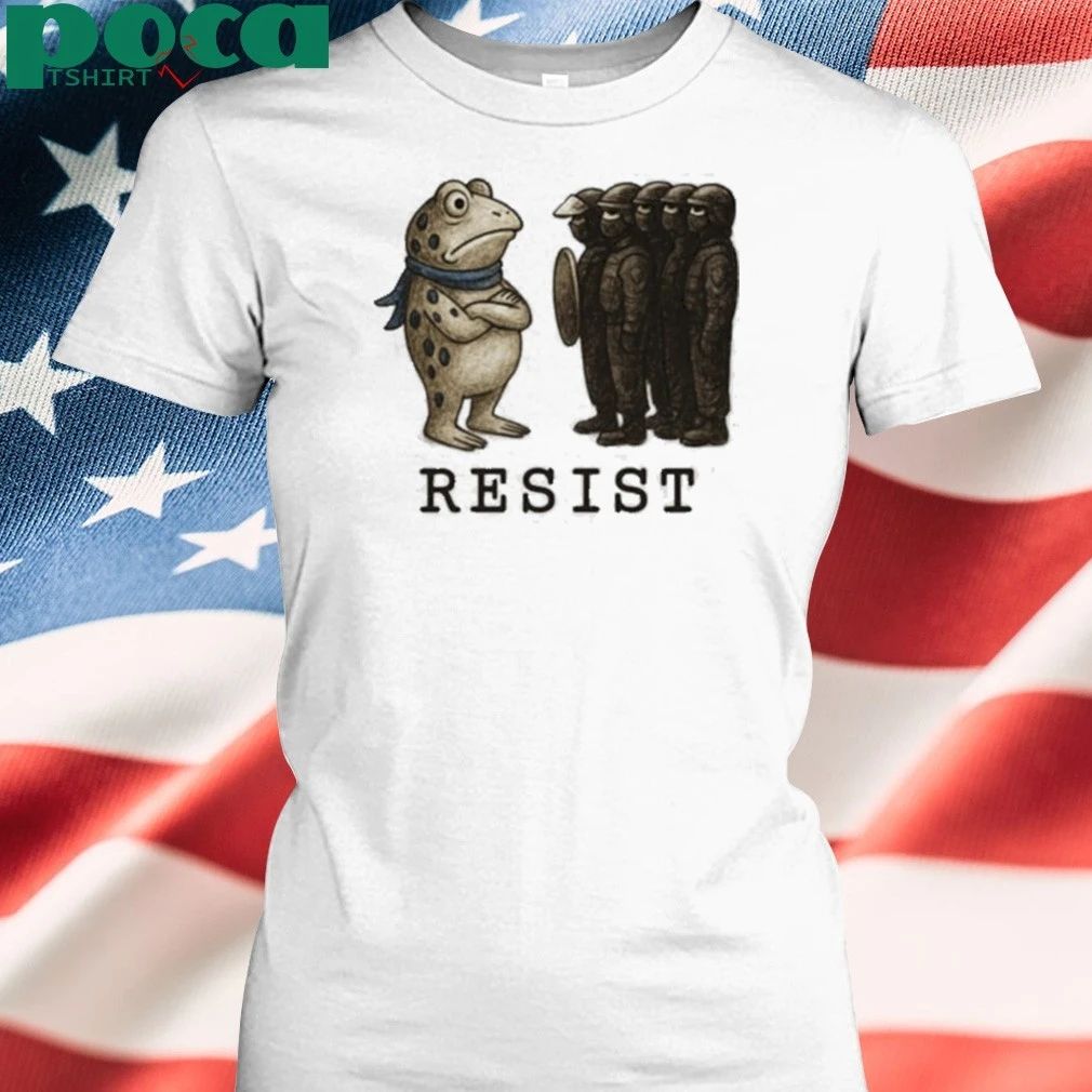 Frogs Against Fascism Portland Frog Resist T-shirt