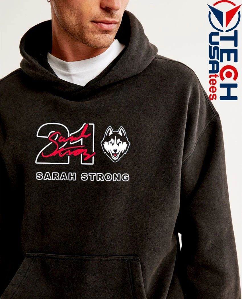 Sarah Strong #21 UConn Huskies Women’s Basketball signature shirt