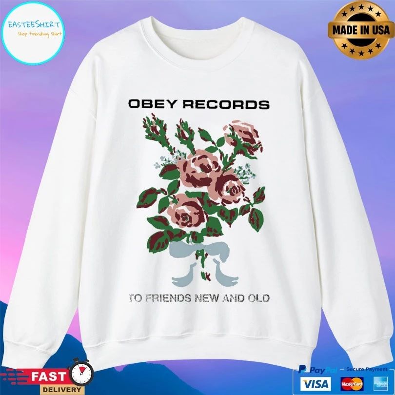 Obey Records To Friends New And Old T-shirt
