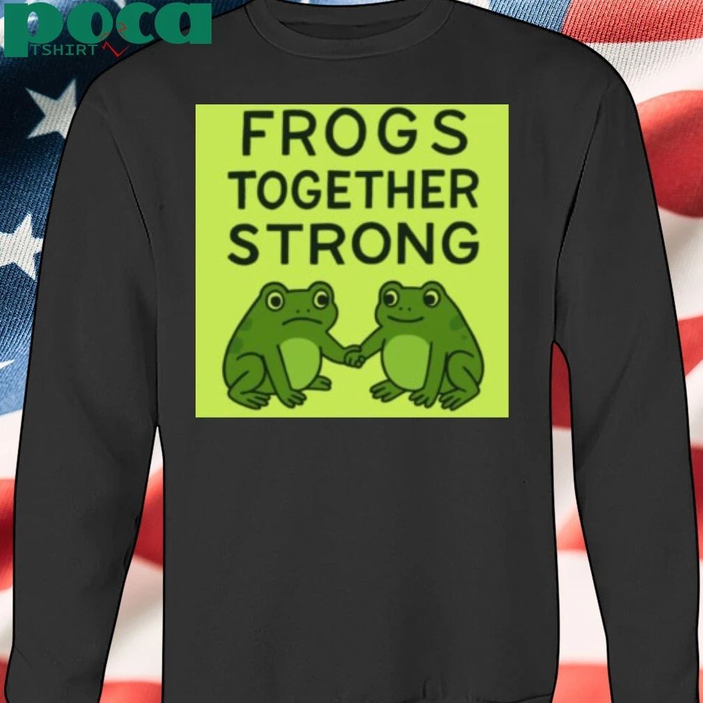 Portland Frog Frogs Together Strong handshake T-shirt