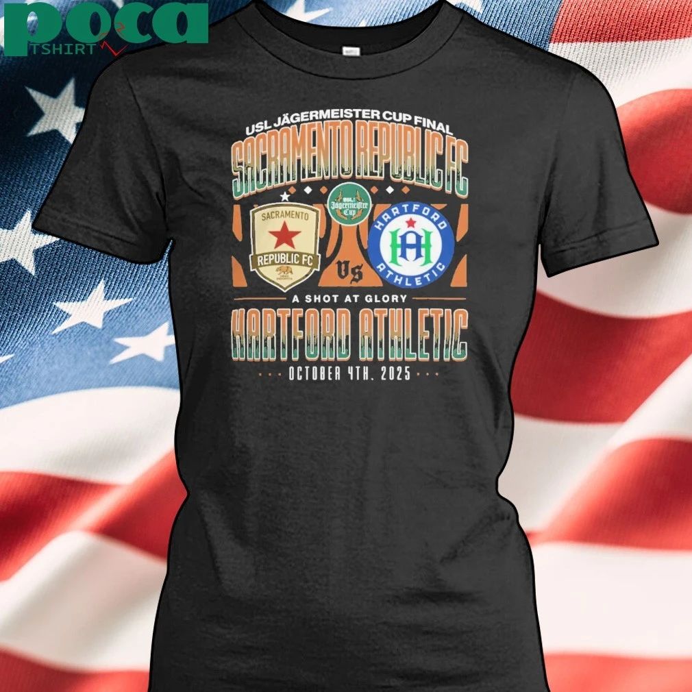 Hartford Athletic Sacramento Republic USL Jagermeister Cup Soccer Final T-Shirt