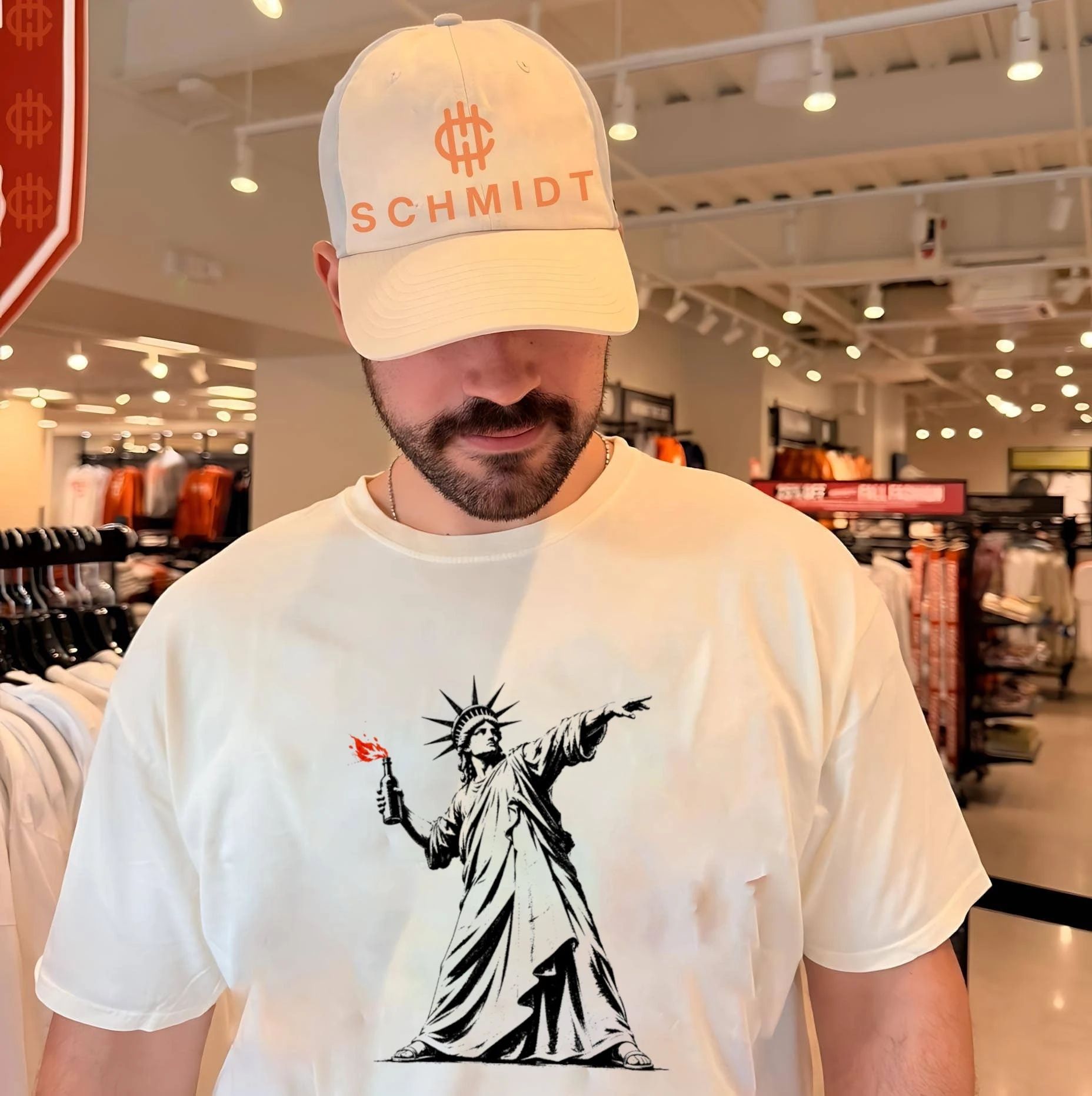 Liberty Unleashed Statue of Liberty Molotov Cocktail shirt