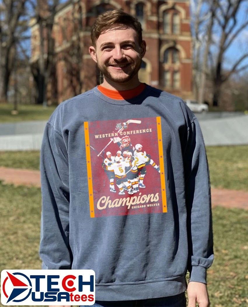 2026 Western Conference Champions Chicago Wolves Hockey shirt