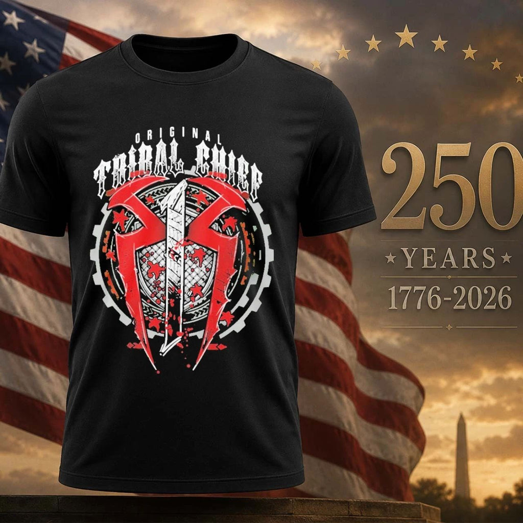 Tribal Chief Roman Reigns Red Shield Shirt
