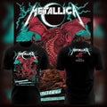Metallica Cardiff 2026 T-Shirt – M72 Europe Tour Pop-Up Store Duchess Of Dark Red Dragon Back Print Tee