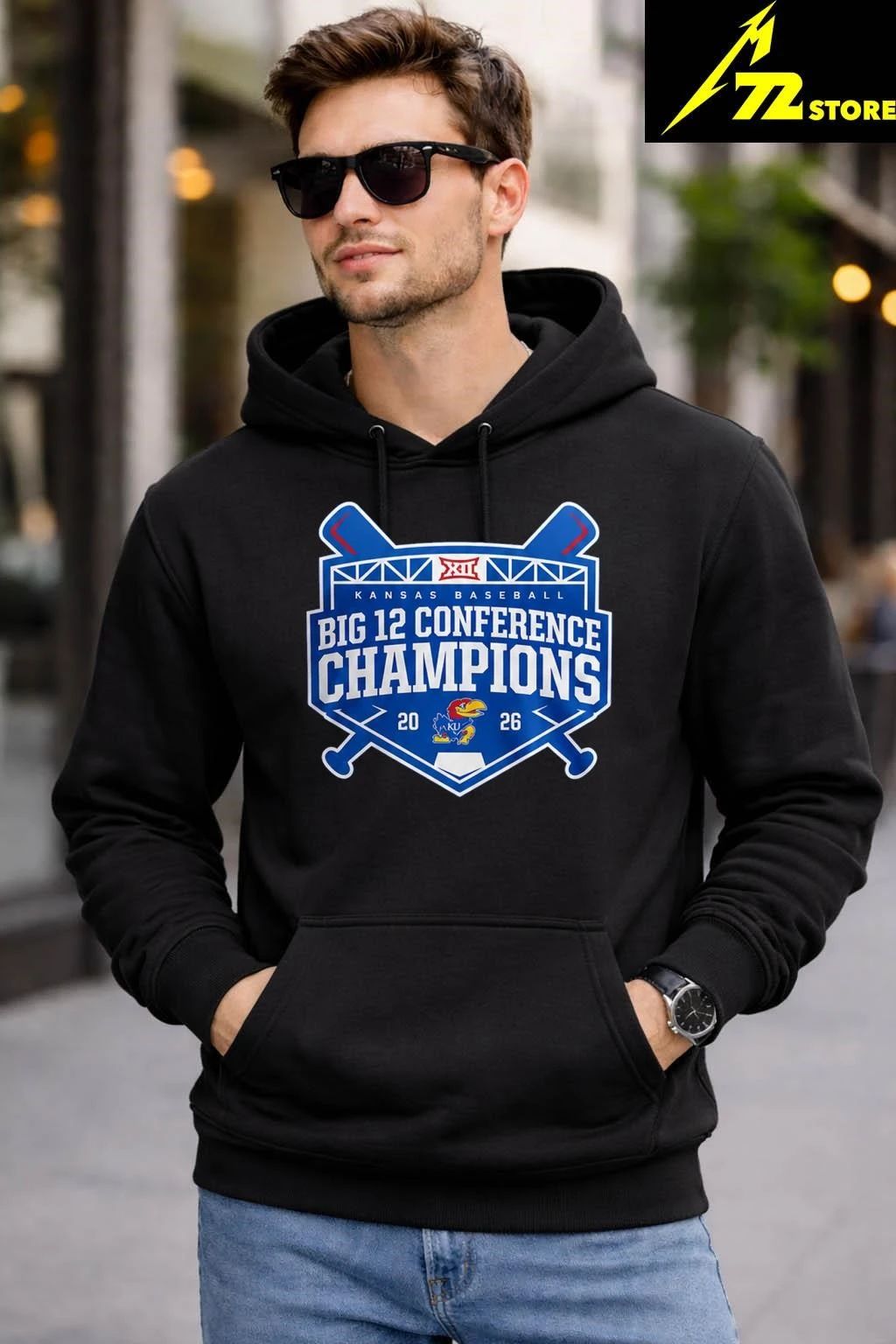 Kansas Jayhawks baseball 2026 Big 12 Champions Shirt