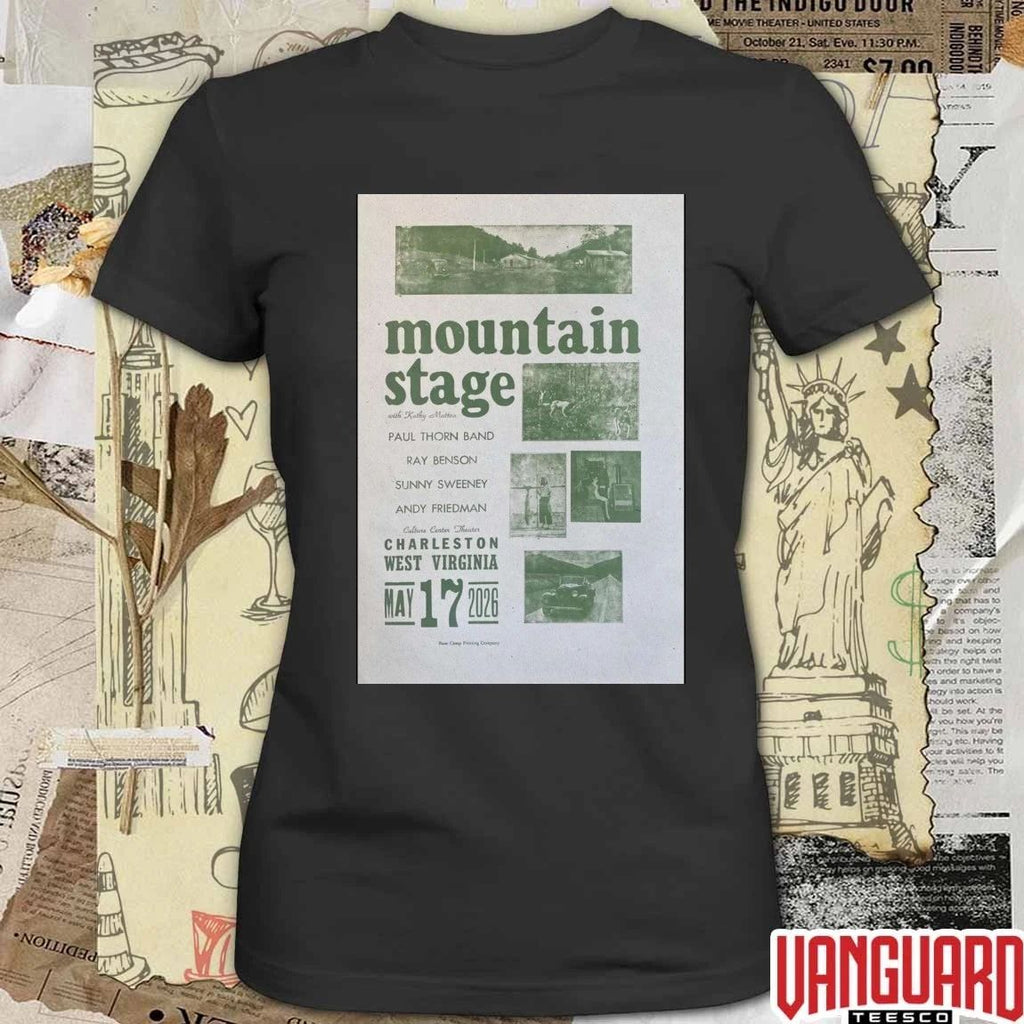 Mountain Stage with Kathy Mattea Charleston, West Virginia May 17, 2026 Poster t-shirt