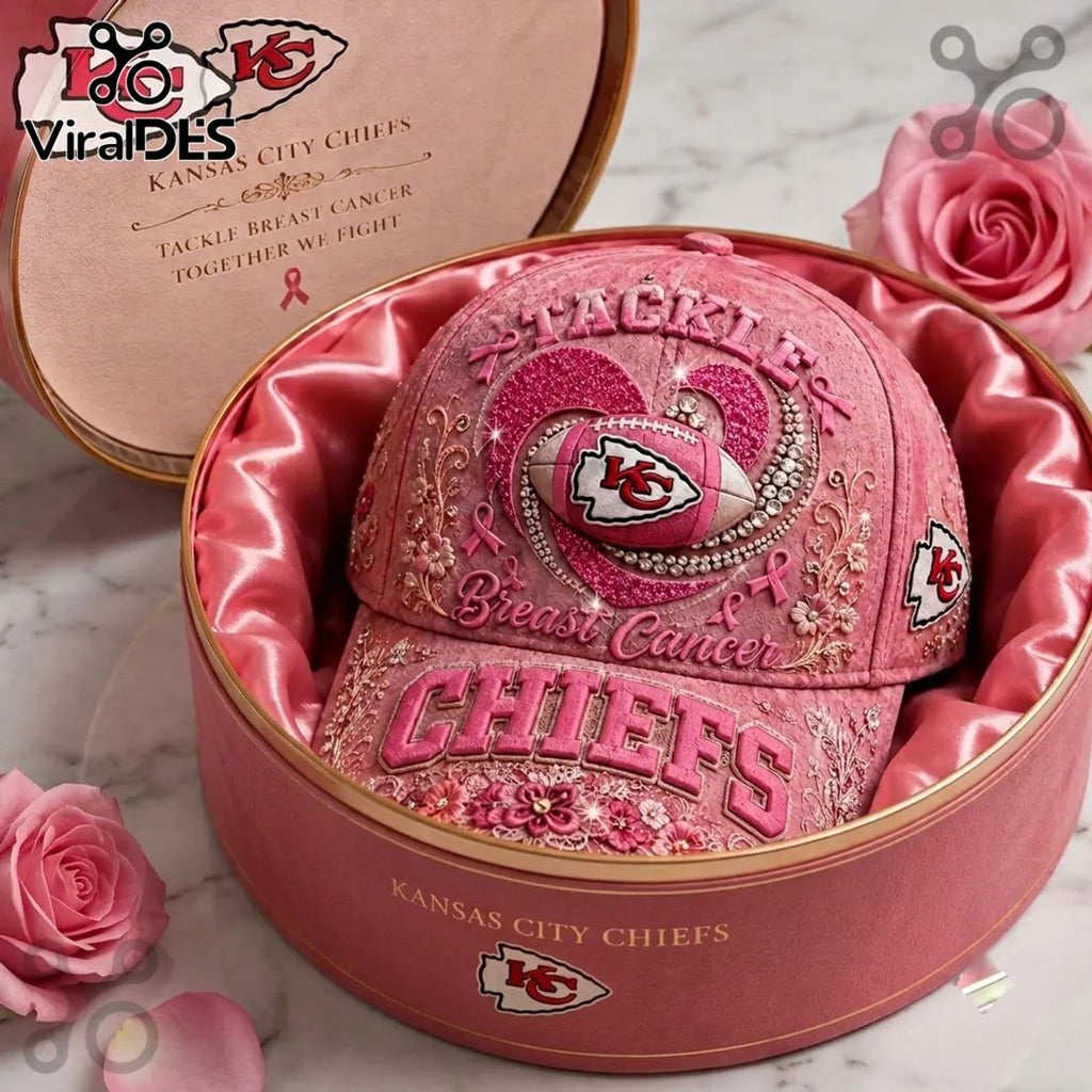 Kansas City Chiefs Breast Cancer Awareness Embroidered Cap