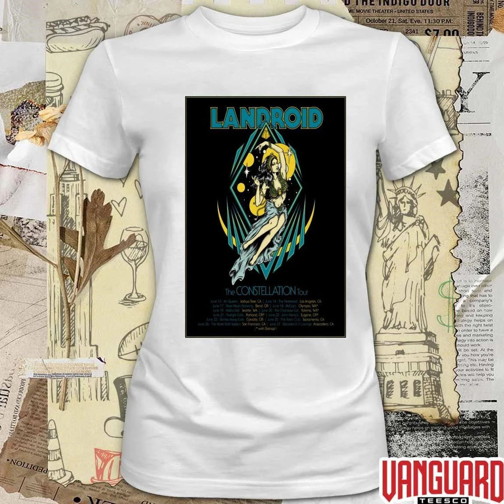 Landroid 2026 The Constellation Tour Shows Poster t-shirt