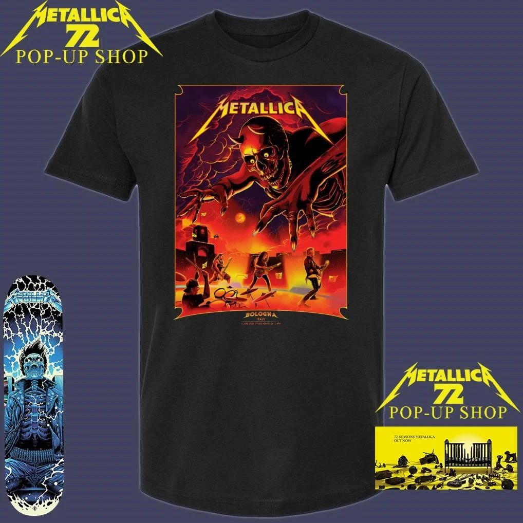 Metallica M72 Bologna June 3 2026 Stadio Renato Dall’Ara Art by Nino Cammarata Pop-Up Shop T-Shirt