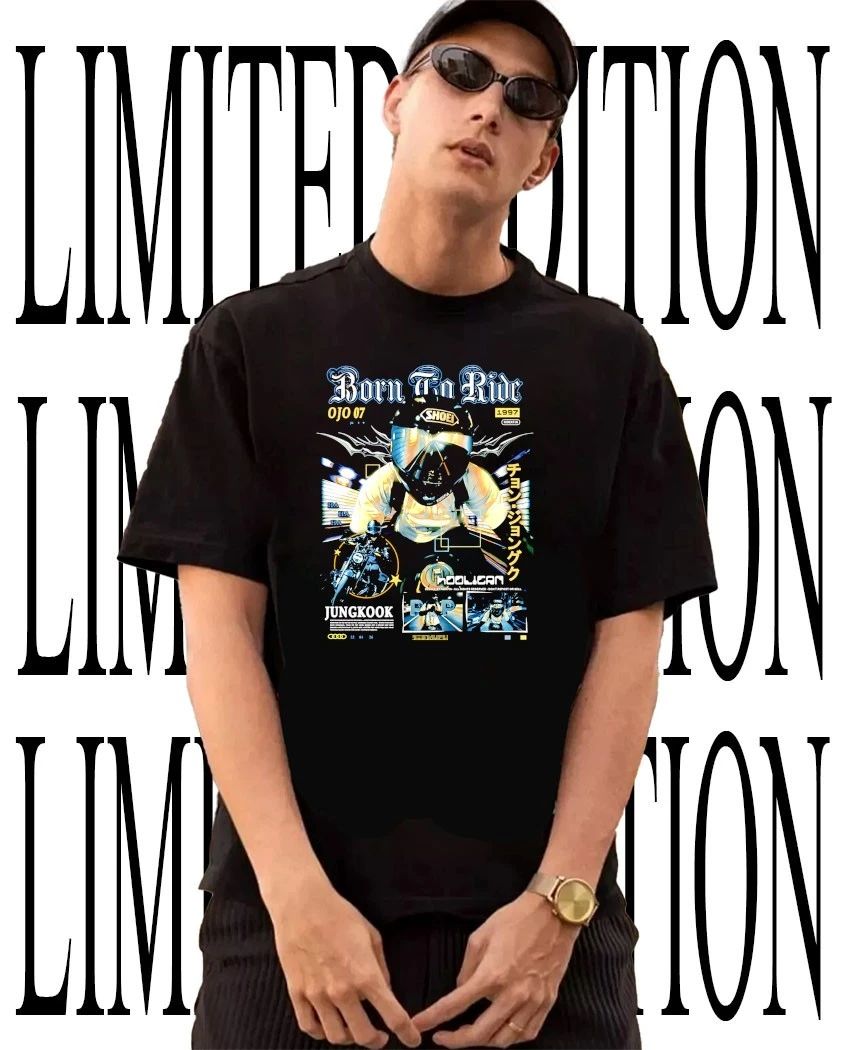 Jungkook born to ride graphic shirt