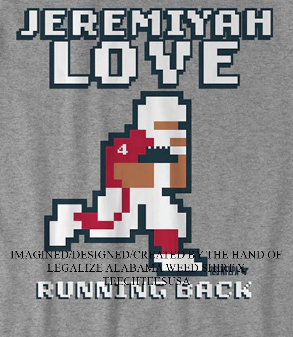 Jeremiyah Love Arizona Cardinals Running Back Retro Baller pixel shirt