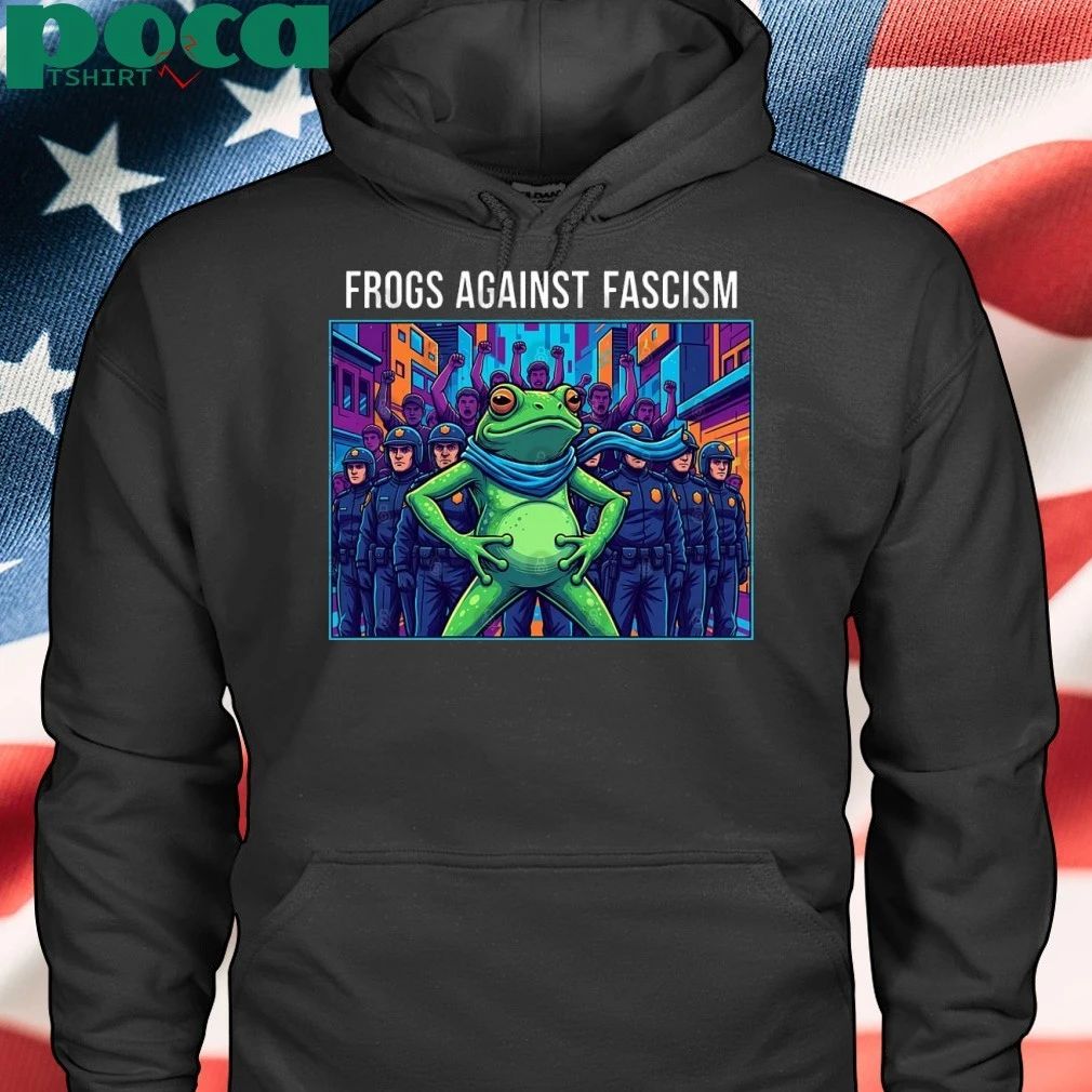 Frogs Together Strong Portland Frog Frogs Against Fascism T-Shirt