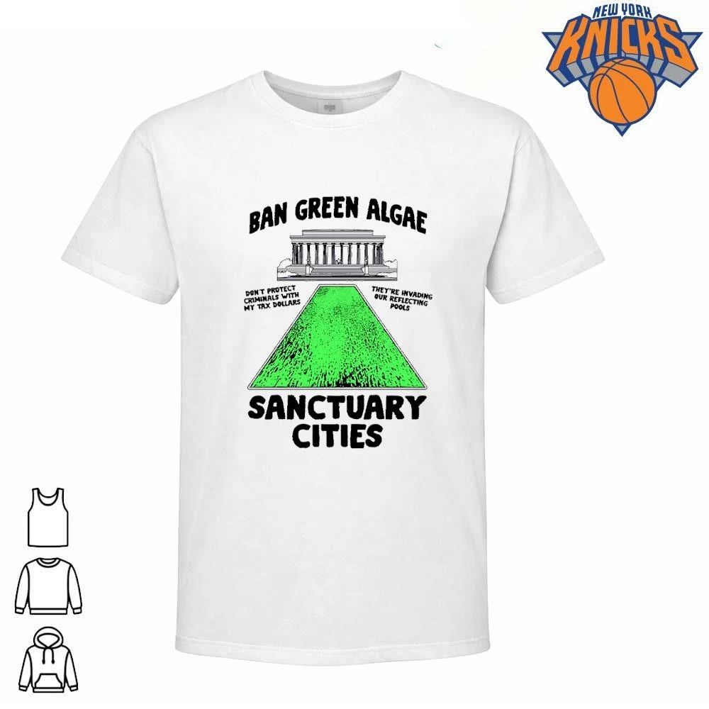 Ban Green Algae Sanctuary Cities Lincoln Memorial Reflecting Pool T-Shirt