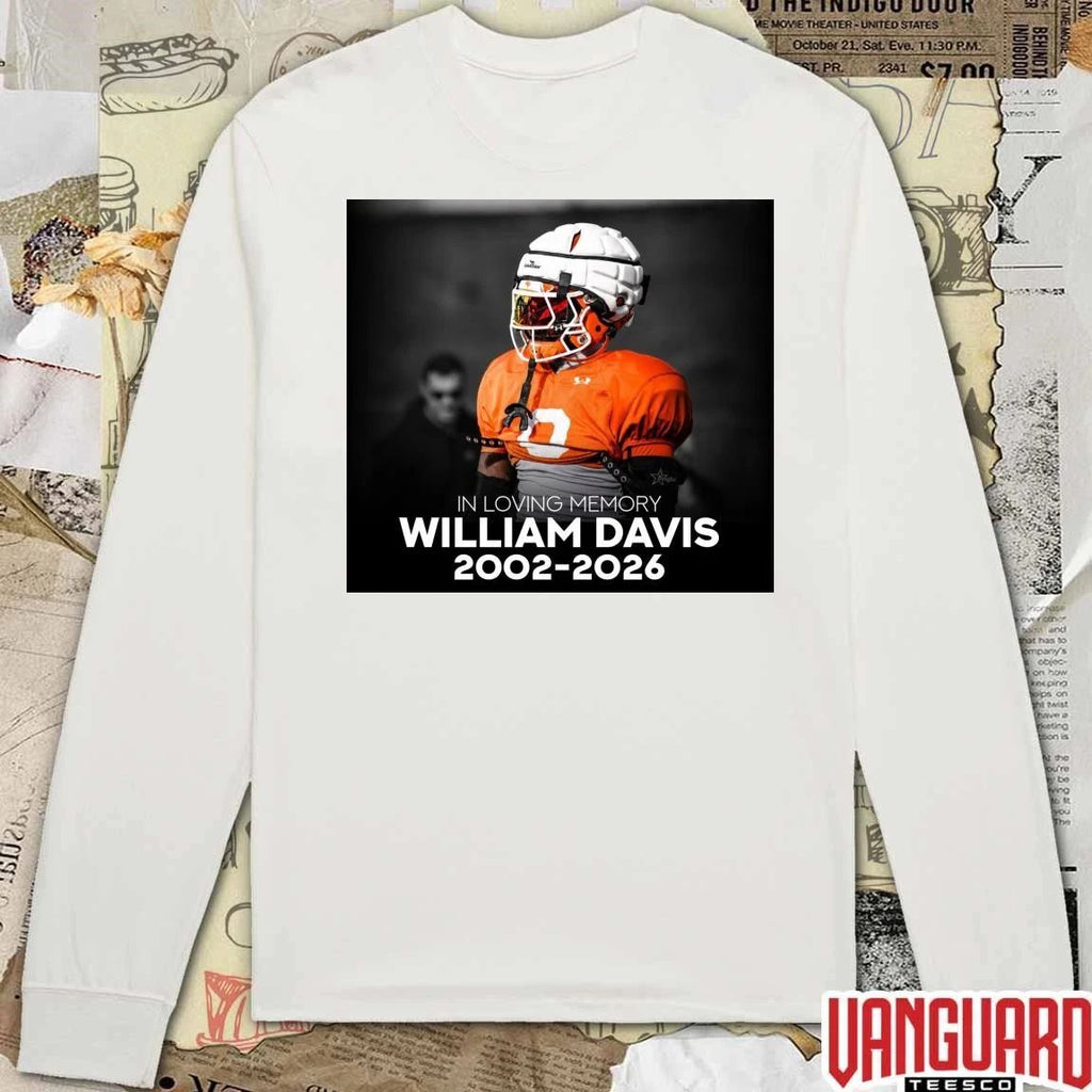 In Loving Memory William Davis 2002 – 2026 Texas Football Life Poster t-shirt