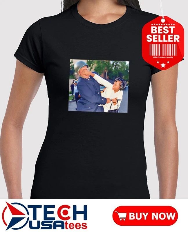 Pamela Echols punching a Policeman 1967 shirt
