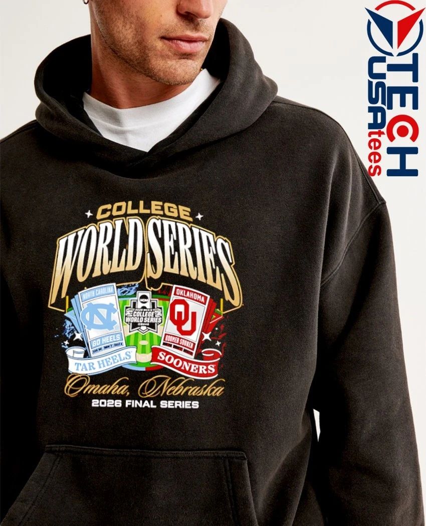 North Carolina Tar Heels vs Oklahoma Sooners 2026 College World Series Championship shirt