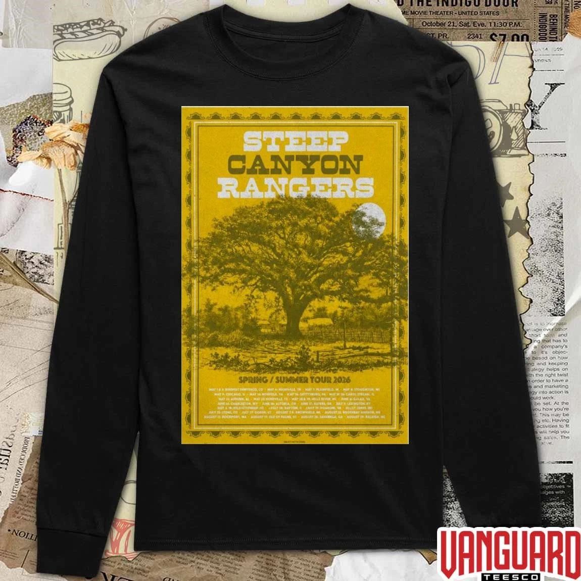 2026 Steep Canyon Rangers Spring Summer Tour Poster t-shirt