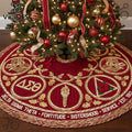 Delta Sigma Theta Velvet Christmas Tree Skirt