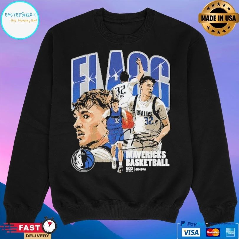 Cooper Flagg Dallas Mavericks Basketball Collage T-shirts