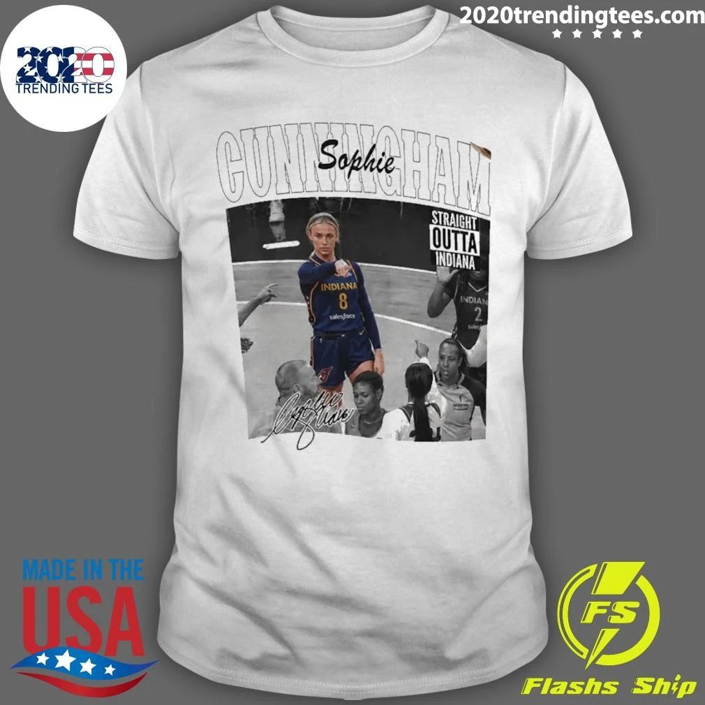 Sophie Cunningham Wnba Signature Point God Straight Outta Indiana Shirt