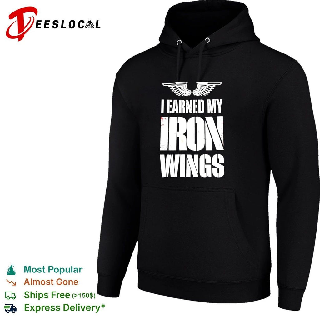I Earned My Iron Wings aviation pilot T-shirt