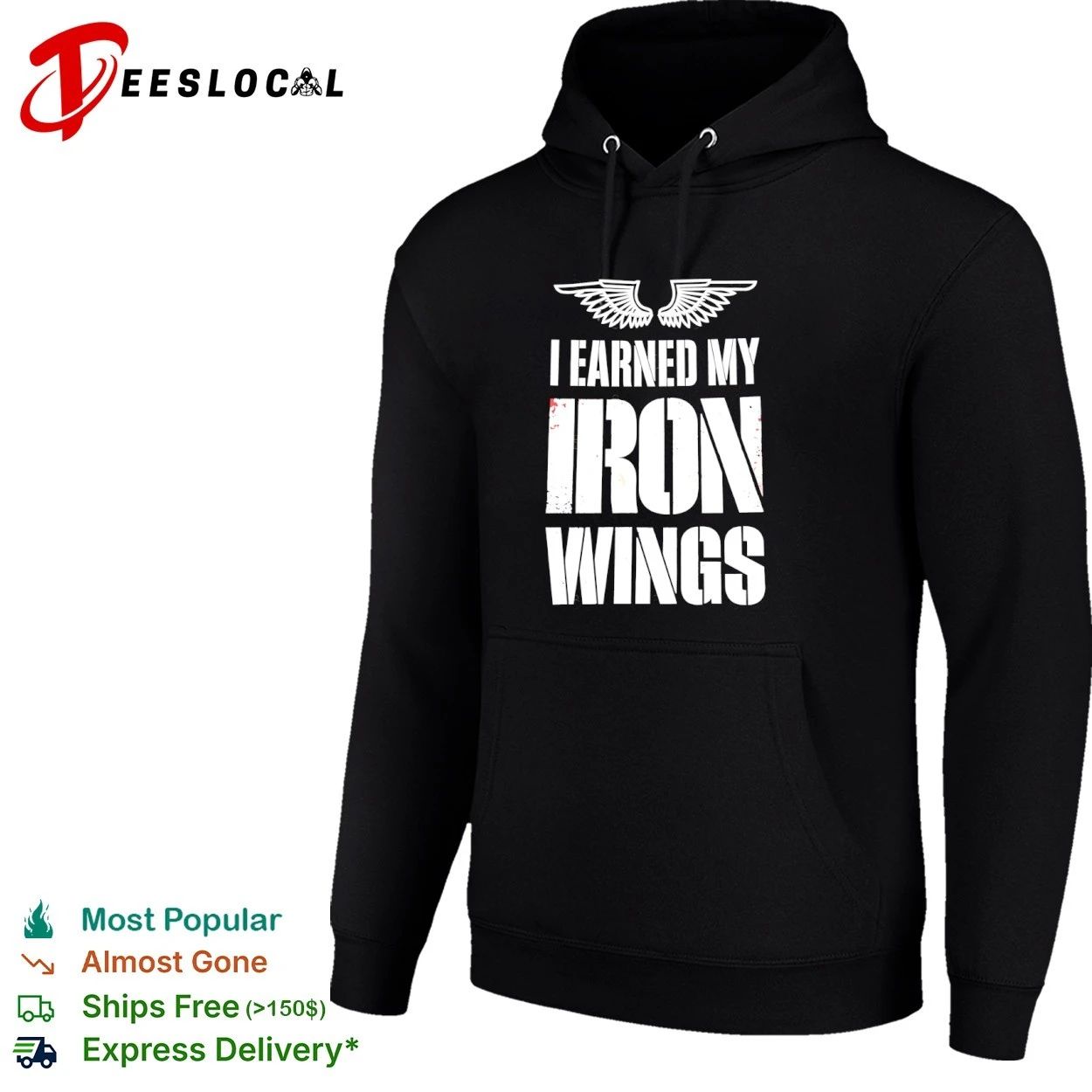 I Earned My Iron Wings aviation pilot T-shirt