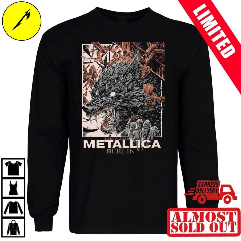 Metallica M72 Berlin 2026 Shirt Art by Collin Estrada – Official Pop-Up Shop – Olympiastadion 30. Mai