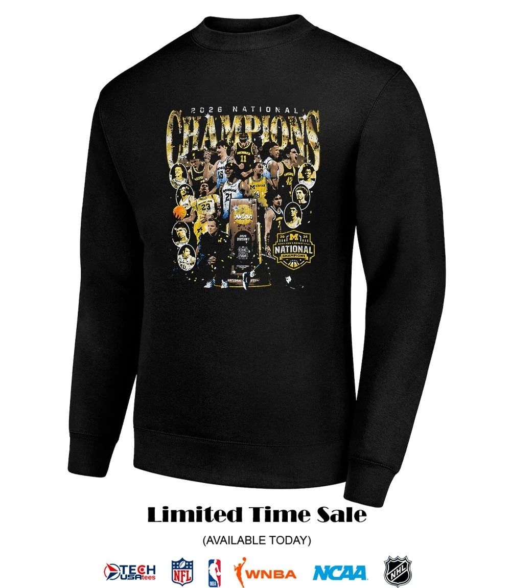 Michigan Wolverines 2026 NCAA Men’s Basketball National Champs players graphic shirt