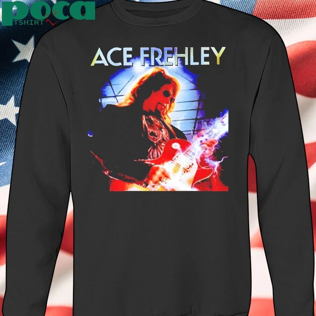 RIP Ace Frehley Memorial playing guitar T-Shirt
