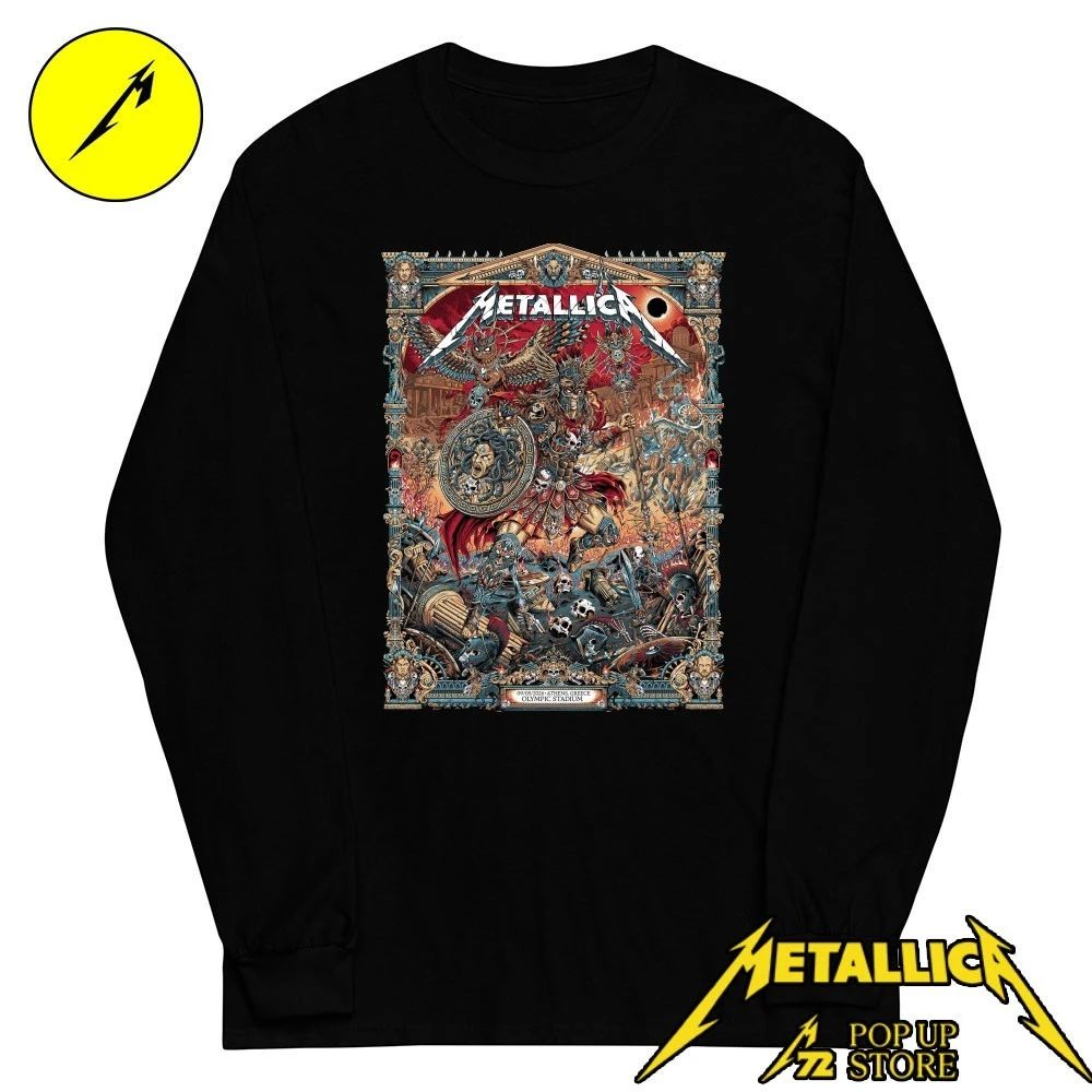 Metallica M72 Athens 2026 Pop-up Shop T-Shirt at Olympic Stadium, Greece European Tour on May 9, 2026 Shirt